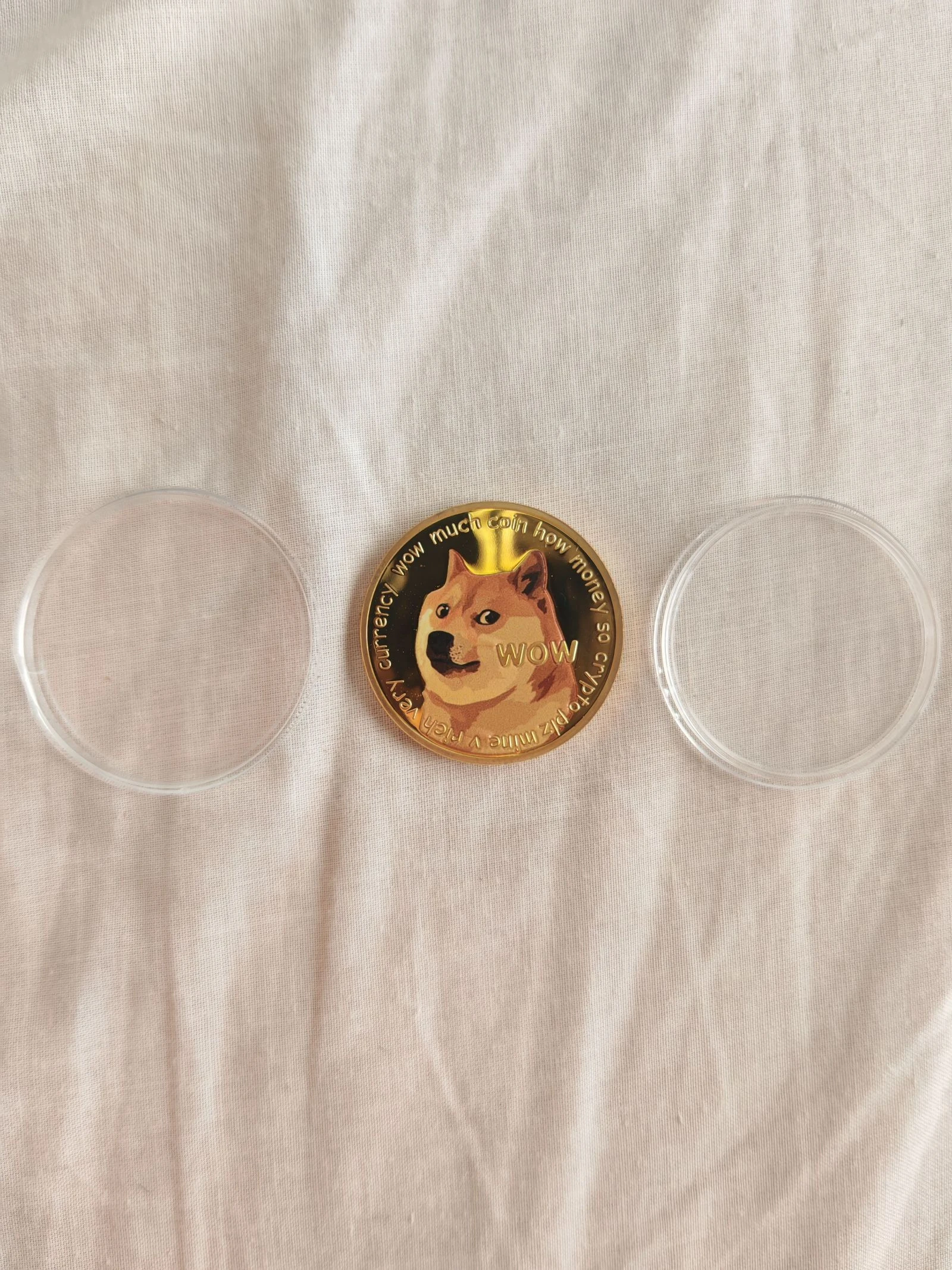 Monnaie DogeCoin Dorée cryptomonnaie – photo 3